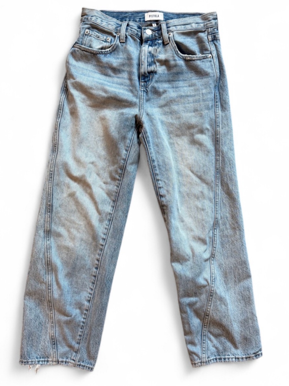 Pistola Magno Seamed Light Wash Jeans Size 25
RETAIL $228